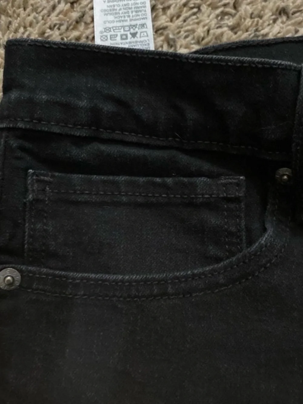 Levi's Black Straight-Leg Jeans